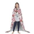 thumbnail image 3 of Honeii Kawaii Pig Print Poncho Cape, Cloak Coat, Snuggly Hooded Wearable Blanket, Hooded Cape For Teenagers,Halloween Costumes-Small, 3 of 7