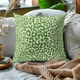 thumbnail image 3 of Lime Green White Leopard Print Pillow Covers 18x18 Inch Set of 2 Cheetah Animal Spots Decorative Throw Pillows For Couch Farmhouse Chinoiserie Pillow Cases Home Decor For Room Sofa Bed Porch Outdoor, 3 of 6