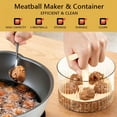thumbnail image 3 of Meatball Press Maker With Container: Meat Baller Maker Cooking Tools, Kitchen Extruded Meatball Maker Tool, DIY Easy Meatball Maker Mold Set, Mince Freezer Storage (White), 3 of 7