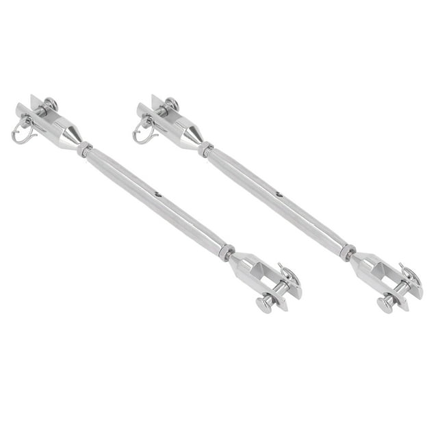 Boucle de Poche, 2 Pcs Connexion Ferme Acier Inoxydable Grand Application Crochet de Boucle Filetage Transparent pour Marine M5