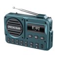 thumbnail image 2 of Pocket Radio FM USB C Charging 2000mAh Rechargeable Excellent Reception Clear Speaker And Headphone Jack LCD Screen FM Radio For Walk/Jogging/Gym Bluetooth/TF(NO AM), 2 of 9