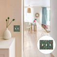 thumbnail image 7 of Yayeee Toggle Light Switch Wall Plate 2-Gang 4.56"x4.48" Decorative Outlet Cover, Christmas Candy Cane, 7 of 7