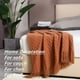 thumbnail image 3 of CREVENT Home Farmhouse Decor Rústico Sofá Silla Cama Manta, Suave, Caliente y Ligera para Viajar en Primavera Verano (50''X60'' Caramelo/Naranja Quemado), 3 of 6
