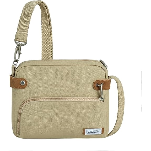 Travelon Heritage Anti-Theft Crossbody, Natural