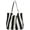 Black-wide Stripe, variant on Fashion Fringe Shouler Bag Canvas Handbag for Women Girls Stripe Hobo Tote Bag
