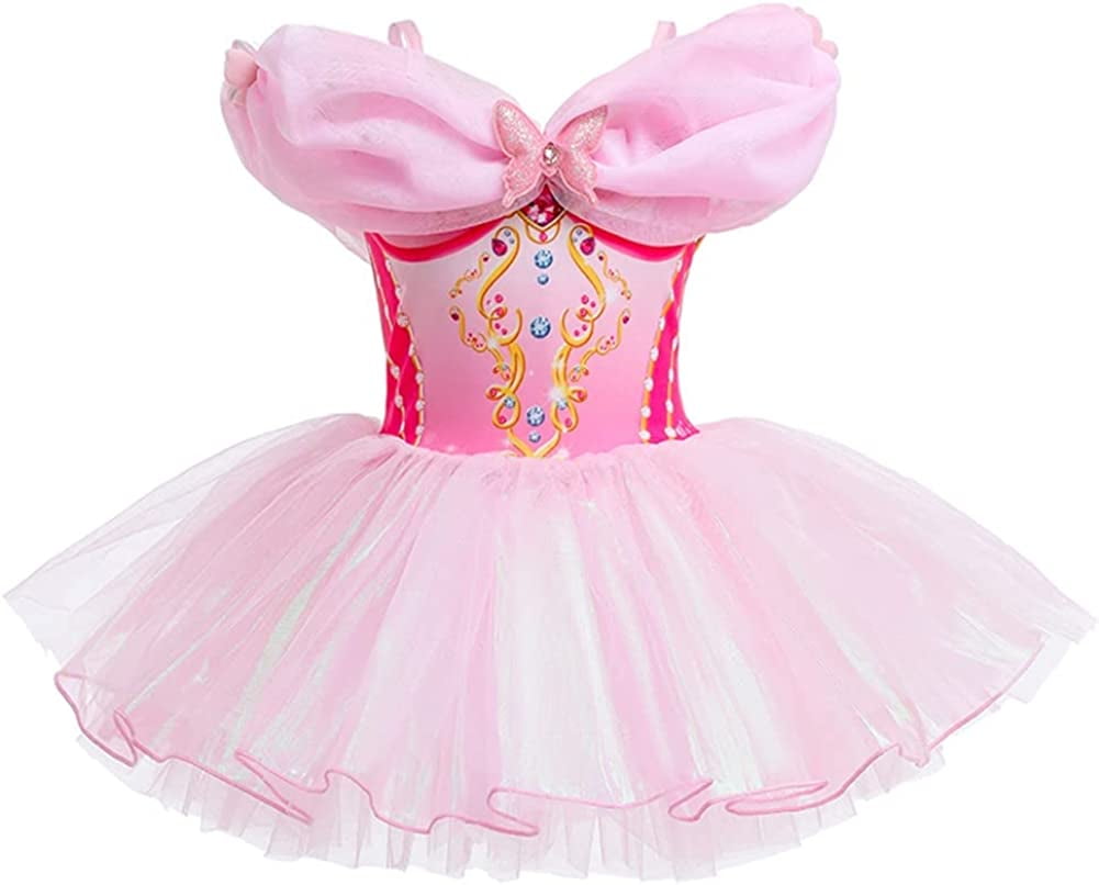 QWZNDZGR Princess Leotards for Ballet Dance Tutu Skirted Dress Birthday Fancy Party Halloween Costumes - Walmart.com