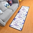 thumbnail image 3 of Dreamtimes Lavender Flowers Hallway Runner Rug 2'x6' Kitchen Rug with Rubber Backing Watercolor Floral Prin Non Slip Entryway Rug Runner Washable Soft Area Rug for Hallway Bedroom Kitchen Decor, 3 of 6