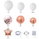thumbnail image 2 of Kit de globos de látex, oro rosa blanco, 88 unidades, para bodas, 2 of 3