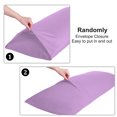 thumbnail image 4 of PiccoCasa Body Pillowcase 300 Thread Count Egyptian Cotton Pillowcase Jumbo Lilac, 4 of 8
