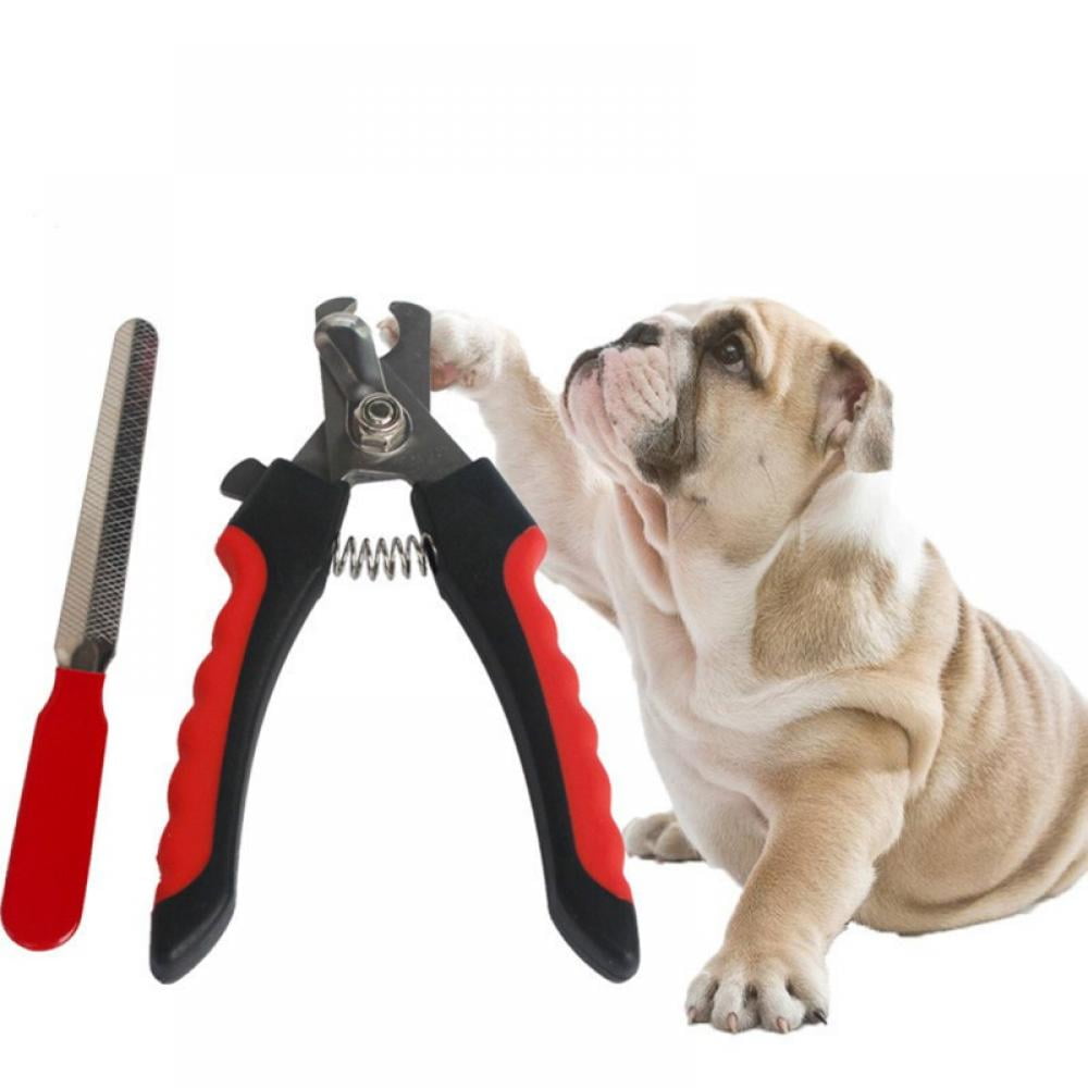 Dog Nail Clippers and Trimmer Safety Guard to Avoid Over Cutting Toenail for Small Medium Large
