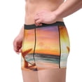 thumbnail image 4 of Kll Starfish Sunset Sea Beach Men'S Cotton Boxer Briefs Underwear-X-Large, 4 of 9