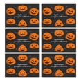 thumbnail image 1 of Halloween Horror Pumpkin Spooky Placemats Set of 6 12x18 Inch Seasonal Table Mats for Dining Linen Durable Fall Seasonal Cute Kitchen Decor Party Home Decoration, 1 of 5