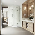 thumbnail image 6 of VIGO Piedmont 38 in. L x 38 in. W x 77 in. H Frameless Hinged Neo-angle Shower Enclosure Kit in Chrome with Clear Glass, 6 of 12