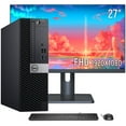 thumbnail image 1 of Dell OptiPlex 3060\ 5060 SFF Computer Desktop PC | Intel Core i5 Processor 3.0GHz | 16GB RAM 512GB SSD | Keyboard Mouse | WiFi | Bluetooth | 27" Inch Monitors (HDMI)| Windows 11 Pro-Refurbished, 1 of 5