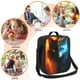 thumbnail image 5 of Disketp Red And Blue Fire Cat Bolsa Térmica Estampada para Almuerzo, Lonchera para Hombres y Mujeres Adultos, 5 of 7