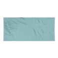 thumbnail image 1 of Wave Gym Towel, Abstract Pattern in Calm Colors and Fish Sketches Nautical Sea Animals Doodle, One-Sided Quick Dry Microfiber for Beach Fitness & Swimming, 60" x 30", White and Pale Teal, by Ambesonne, 1 of 2
