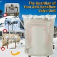 thumbnail image 6 of Backflow Preventer Pipe Insulation Cover (5°F) - 7 Layers Insulated Cover Pouch for Irrigation Backflow Valve, Sprinkler Valves in Snow or Sun Exposure, Winterizing Backflow Preventers - Beige, 6 of 6