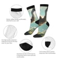 thumbnail image 3 of Pofeuu Majestic Ostrich In Forest Print Crew Socks, Adult Running Hiking Socks for Youth and Adult, 3 of 6