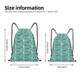 thumbnail image 2 of Fotbe Great White Shark Bolsa Mochila con Cordón Estampada, Bolsa de Gimnasio Deportiva, Bolsa Cinch, Bolsa con Cordón para Hombres y Mujeres-Medium, 2 of 6