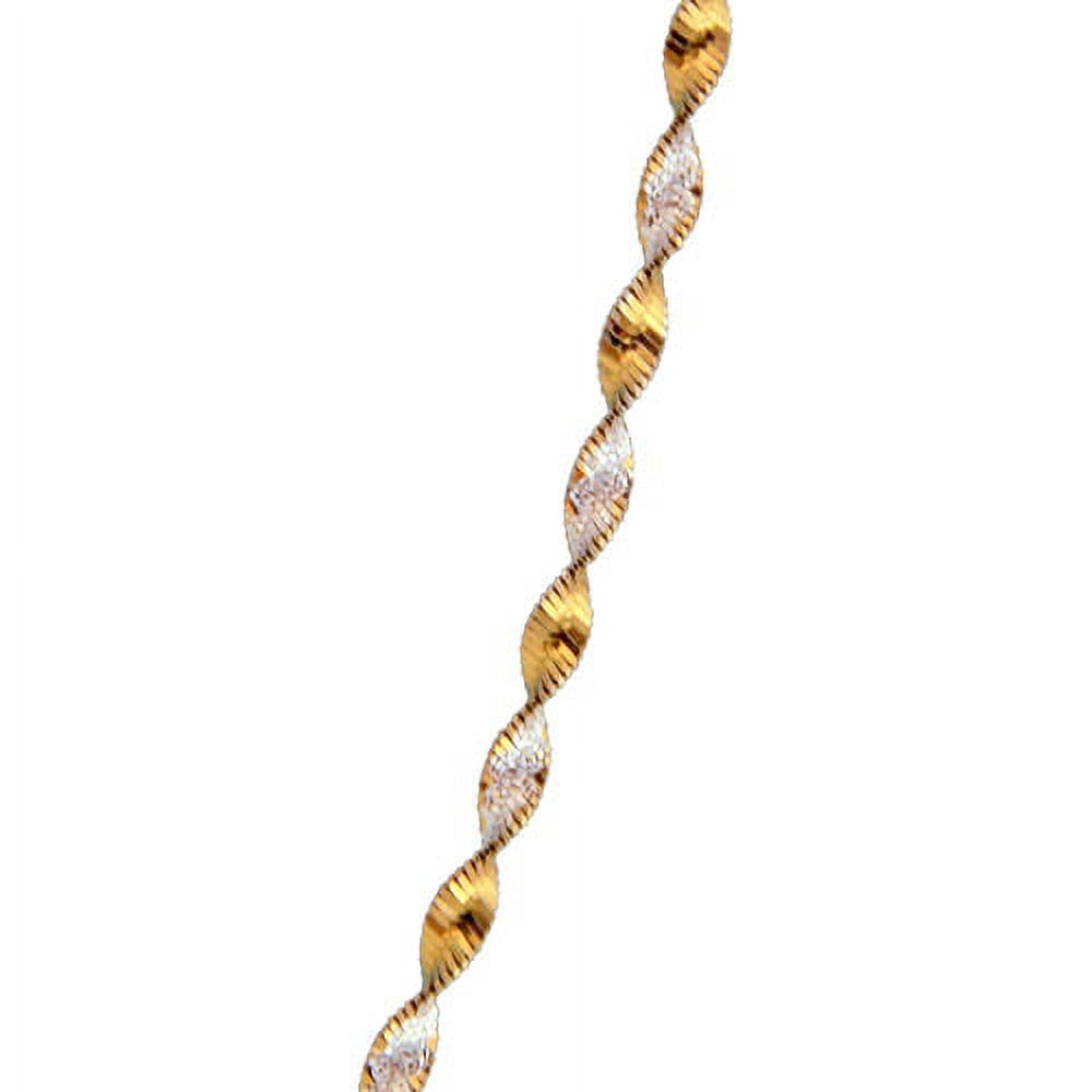 Women's Sterling Silver 040 Herringbone Necklace, 18"