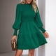 thumbnail image 1 of Vestido de manga farol para mujer Vestido de manga larga de color sólido Ropa de trabajo diaria para mujer Hugtrwg Para estrenar, 1 of 7