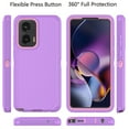 thumbnail image 2 of For Motorola Moto G Stylus 5G 2024 Case, Defender Phone Case For Moto G Stylus 5G 2024 6.5",Takfox Heavy Duty Shockproof Rugged Rubber Full Body Protective, 3 in 1 Hybrid Bumper Cover (Purple), 2 of 9