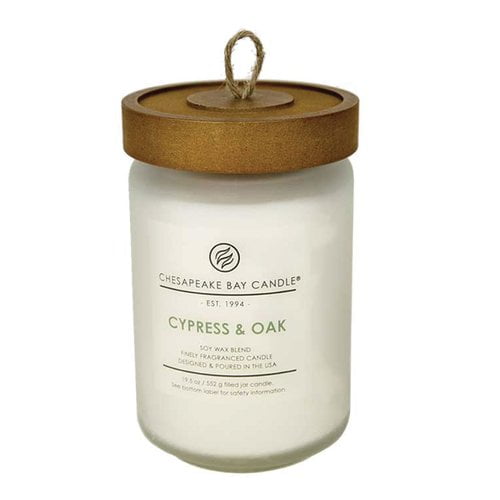 Chesapeake Bay Candles Heritage Cypress and Oak Glass Jar Candle