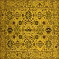 thumbnail image 1 of Ahgly Company Machine Washable Indoor Square Oriental Yellow Traditional Area Rugs, 3' Square, 1 of 4
