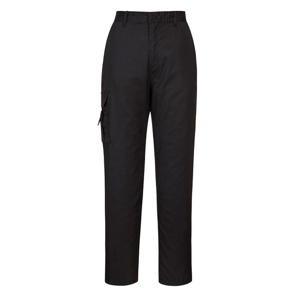 Portwest - Pantalón Multibolsillos C099 para Mujer (Negro)