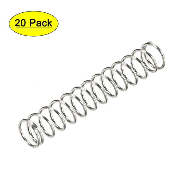 Unique Bargains 5mm x 0.5mm x 30mm 304 Stainless Steel Compression Spring 7.8N Load Capacity 20Pcs