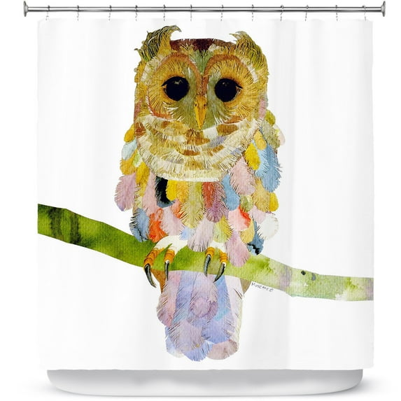 Shower Curtains 70" x 73" from DiaNoche Designs by Marley Ungaro - Owl