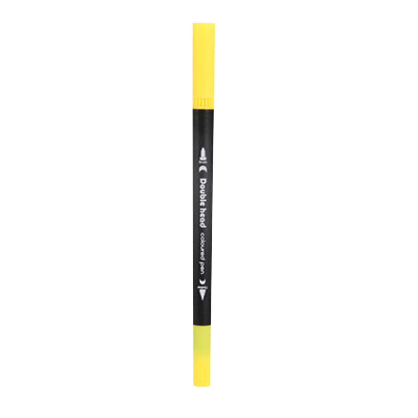 Qholemyo 2ml 24 Colors Double Line Marker Pens Art Supplies Color Pens For Hand Account Diy Hand Painted Projects
