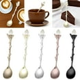 thumbnail image 6 of Gold Retro Coffee Tea Spoon - Elegant 4.6 Inch Long Handle for Desserts and Drinks, 6 of 6