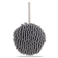 thumbnail image 1 of Naiovety Toalla de limpieza de manos colgante en forma de bola de cocina Toallas de secado de felpa lavables Toallas de baño suaves absorbentes de agua Suministros de limpieza para el hogar gris Naiovety HA011775-02, 1 of 1