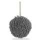 thumbnail image 1 of Naiovety Toalla de limpieza de manos colgante en forma de bola de cocina Toallas de secado de felpa lavables Toallas de baño suaves absorbentes de agua Suministros de limpieza para el hogar gris Naiovety HA011775-02, 1 of 1
