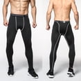 thumbnail image 2 of IWRICH Men's Tight Sportswear Gym Workout Running Leggings Camo Sports Workout Pants 04-Grey M, 2 of 8