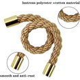 thumbnail image 3 of 2 Pack Strong Magnetic Curtain Tiebacks Decorative Rope Holdbacks Convenient Ties Backs for Thin or Thick Window Draperies No Tools Required 19.7in, Slightly Heavy- Gold, 3 of 7
