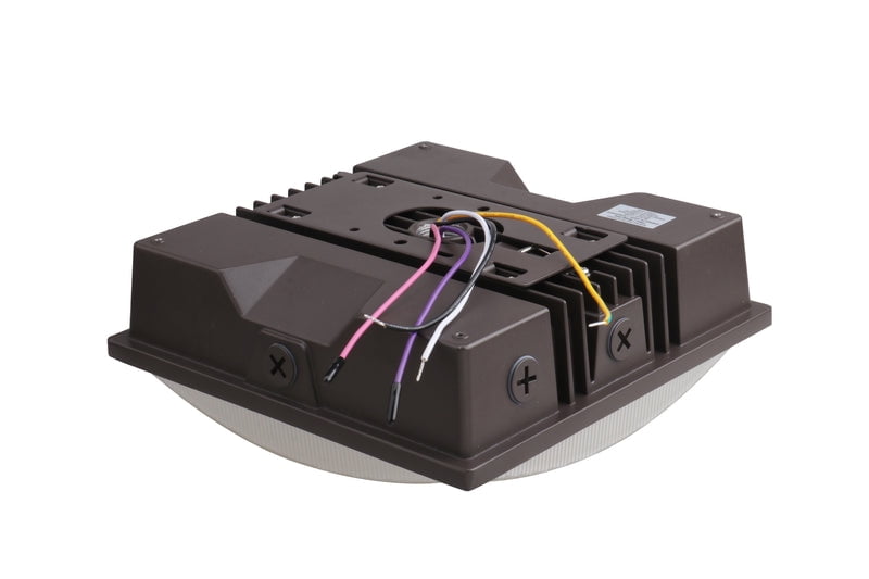 Green Light Depot LED Canopy Light - 60W - Outdoor Parking Garage Light - PGD - Brown - (UL+DLC 5.1)