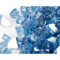 thumbnail image 5 of 10 lb Gorgeous Reflective Fire Glass for Fire Pit, 1/2" Reflective Gas Fireplace Glass Rocks, Pacific Blue, 5 of 8