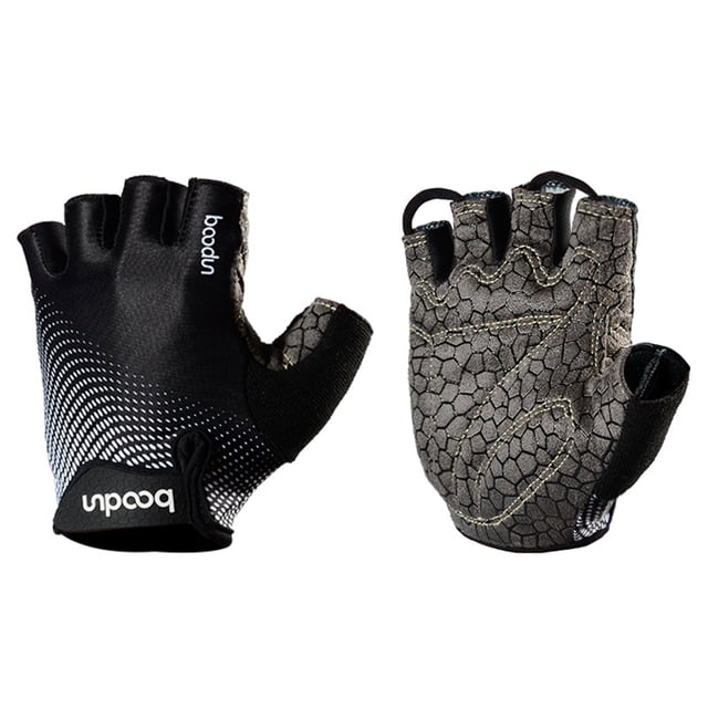 Gants Respirants Antidérapants en Silicone Imprimé Demi-Doigt pour Cyclisme