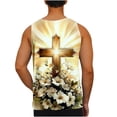 thumbnail image 4 of BRGZLK Tanks Top For Mens Jesus Cross Faith Sleeveless Crew Neck Workout Tank Tops Summer Casual Quick Dry Tees, 4 of 6