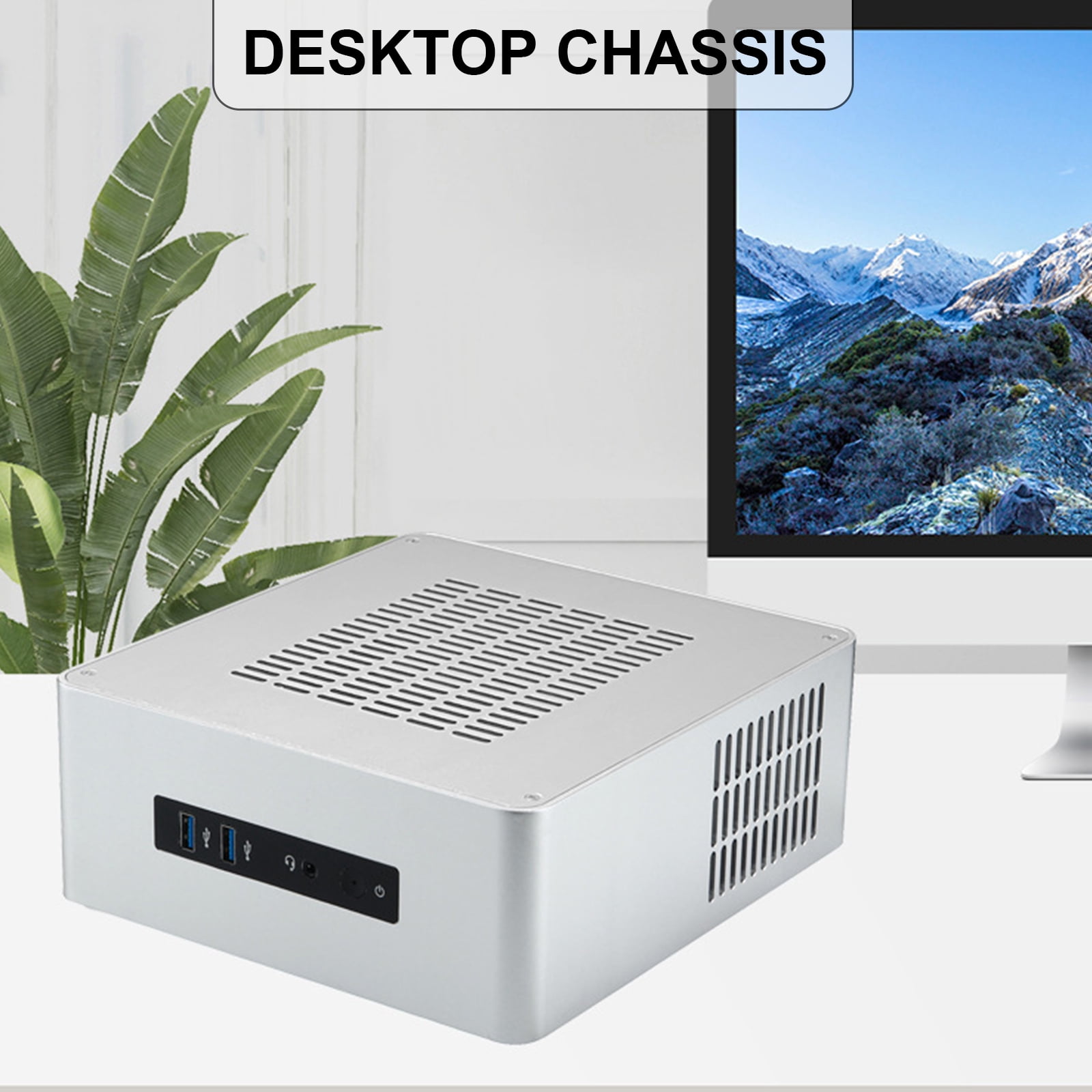 TA80 Small Desktop Case Small ITX Chassis HTPC PC Case Support 2.5inch Hard Disks Space Efficiency Cooling