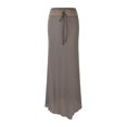 thumbnail image 3 of Falda De Verano Señoras Bodycon Falda Cinturón Marrón Maxi Falda Slim Fit Irregular Falda Traje Diario Ygjytge Marrón M para Mujer, 3 of 8