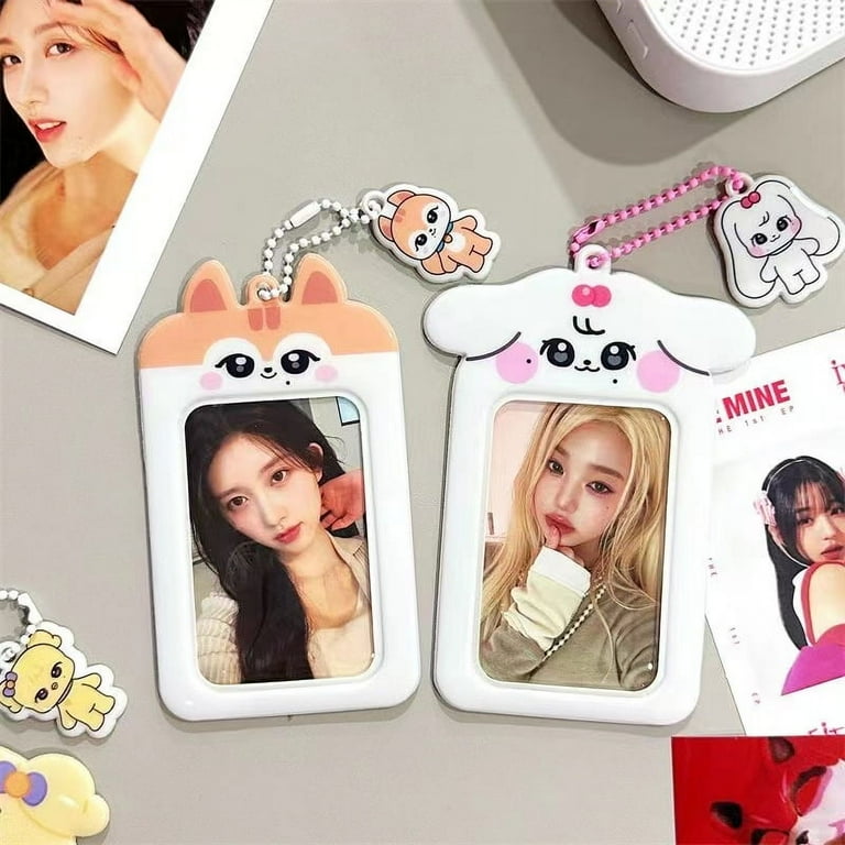 Kpop Idol IVE MINVE Photocard Holder Photo ID Card Holder Pendant