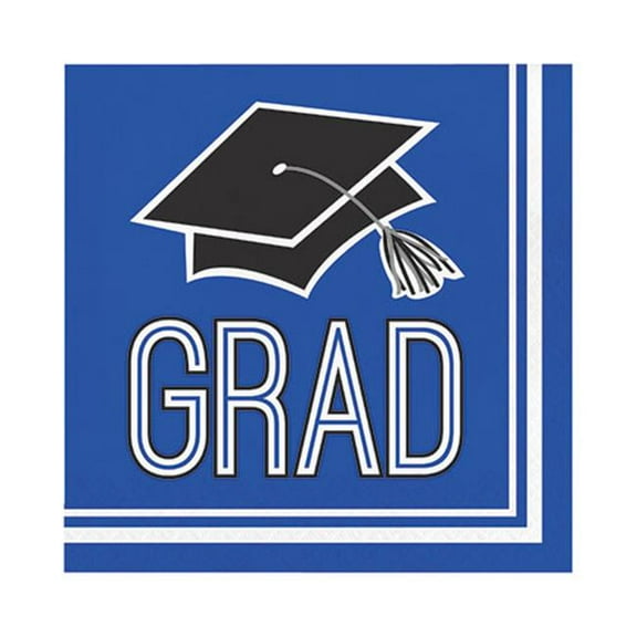 School Spirit Cobalt Blue Napkins, 36pk