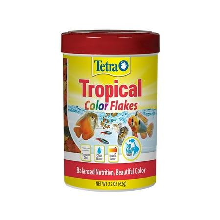 Keeping Tropical Fish - Tetra TetraColor Tropical Flakes, Tropical Fish Food- 2.2-oz.