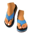 thumbnail image 4 of ibiyuan Orthopedic Flip Flops Women Thong Sandals for Women Dressy Non- Tpr Sole Slippers for Women Breathable Orthofeet Shoes for Women, 4 of 9