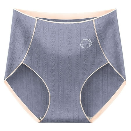 

KaLI_store Women Panties Women s High Waisted Cotton Underwear Soft Breathable Panties Stretch Briefs