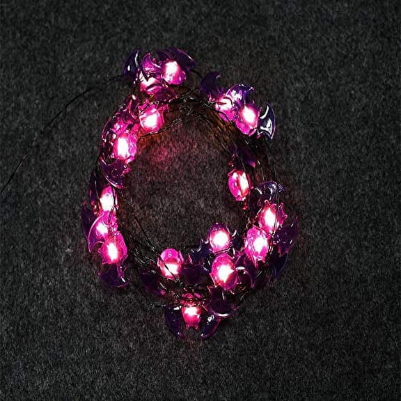 Halloween 6 ft. Lighted Length with 18-Light Bat-Shaped LED Ultra-Wire Home Accent
