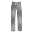 thumbnail image 6 of Bovxnpu Mens Pajama Pants Sleep Lounge Bottoms Print Long Pants Unisex Drawstring Waist with Side Pockets Sleepwear, 6 of 6